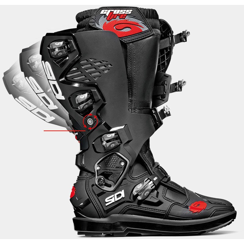 Stivali Sidi CrossFire Nero Cenere moto cross enduro Motosport